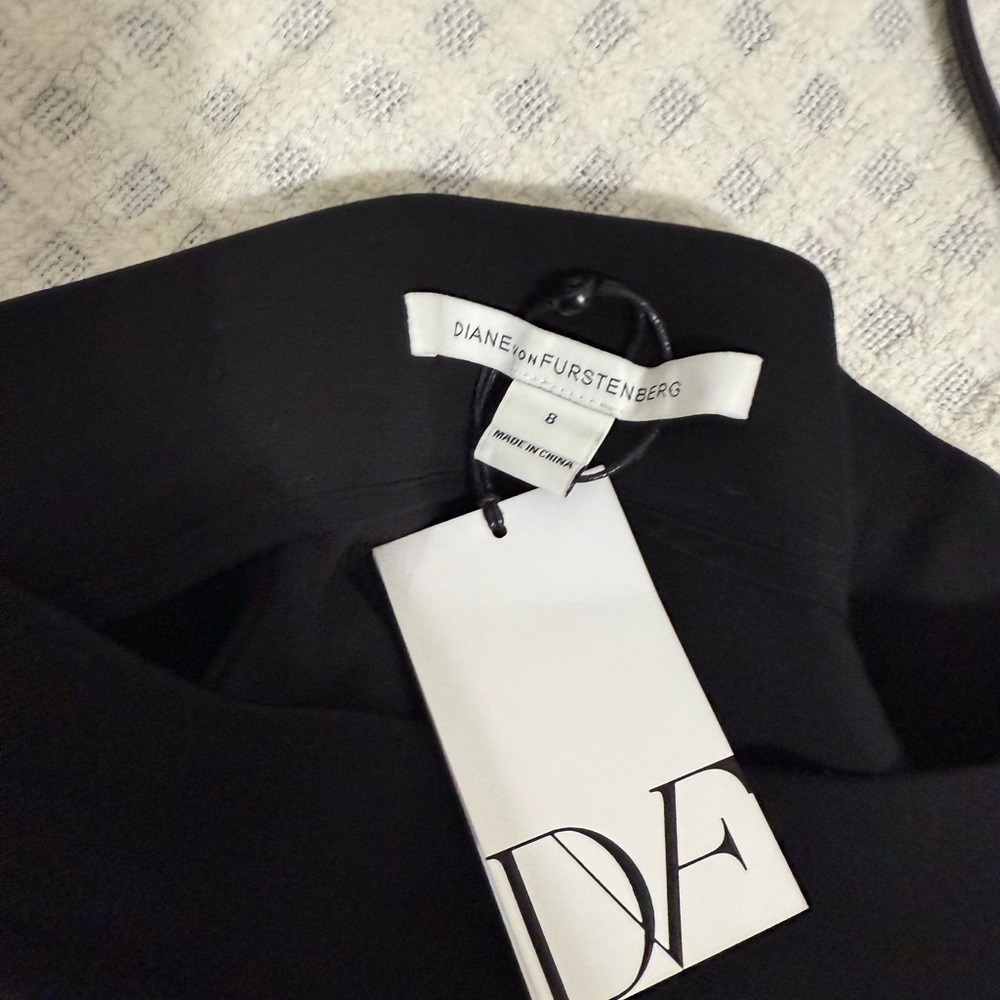 Diane von Furstenberg Skirt Womens 8 Black Office Minimalist Staple Feminine - Picture 5 of 7
